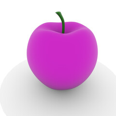 Apple, close-up, food, fruit, health, isolated, mesh, nutrition, object, plant, red, white