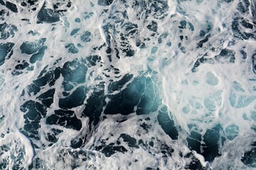 Waterfall, stormy waves,  water splash in water