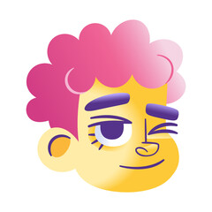 Isolated male urban character avatar Vector illustration