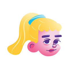 Isolated female urban character avatar Vector illustration