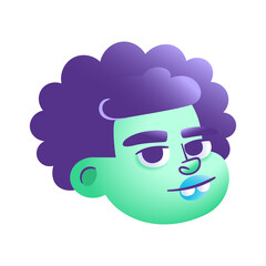 Isolated female urban character avatar Vector illustration