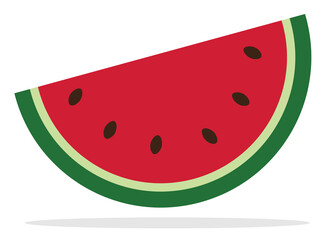 water melon vector with isolated white background