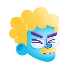 Isolated male urban character avatar Vector illustration