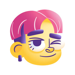 Isolated male urban character avatar Vector illustration