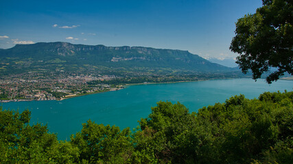 Fototapeta na wymiar Lac de Bourget in Savoie in Frankrech