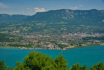 Fototapeta na wymiar Lac de Bourget in Savoie in Frankrech