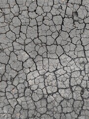 Dry cracked soil texture and background of ground. dried ground covered with cracks. background for design