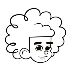 Isolated boy urban character avatar Vector illustration
