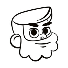 Isolated boy urban character avatar Vector illustration