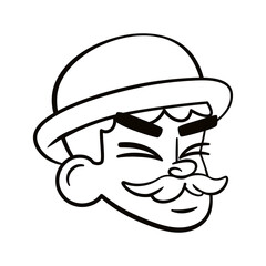 Isolated boy urban character avatar Vector illustration