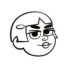 Isolated female urban character avatar Vector illustration