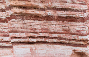 rock from colored layers background