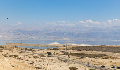 scenery of the dead sea in israel