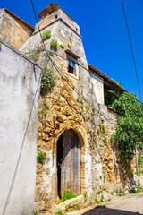 Naklejka premium The old historical village of Roustika, Chania, Crete, Greece