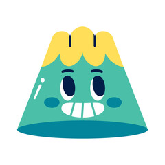 Isolated colored happy jelly emote Vector illustration