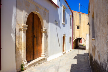 Fototapeta na wymiar The old historical village of Roustika, Chania, Crete, Greece