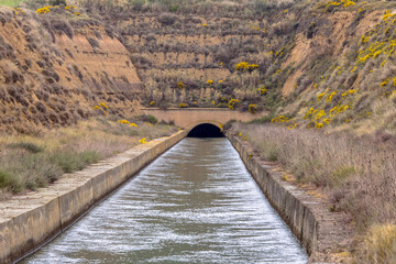 Irrigation canal in Spain