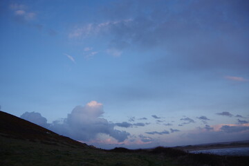 clouds over the mountains