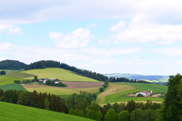 Fototapeta na wymiar bäuerliche Landschaft in Niederösterreich, Bucklige Welt