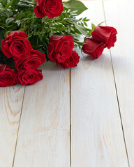 Fototapeta piękne czerwone róże  obraz