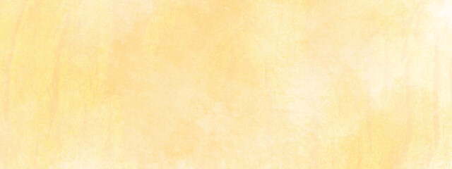 Pastel yellow or orange beige Aquarelle painted watercolor background with hand painted watercolor stain, Texture of defocused watercolor shaded yellow paper for any design and book cover.