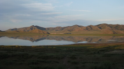landscape with mountains