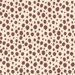 Leopard print vector seamless pattern