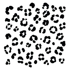 Fototapeta premium Leopard print vector illustrations set