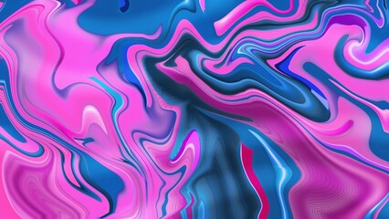 Fototapeta na wymiar Blue pink liquid painting background. Highly detailed colorful vibrant abstract painting for use as backgrounds, textures and overlays