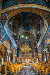 Fototapeta na wymiar Interior view of the Church of Saint Georgios, Rethymno, Crete island, Greece