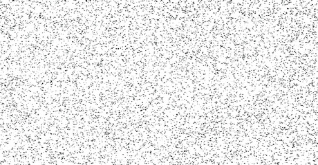 Monochrome texture composed of irregular graphic elements. Distressed uneven grunge background. Abstract vector illustration. Overlay for interesting effect and depth. Isolated on white background.