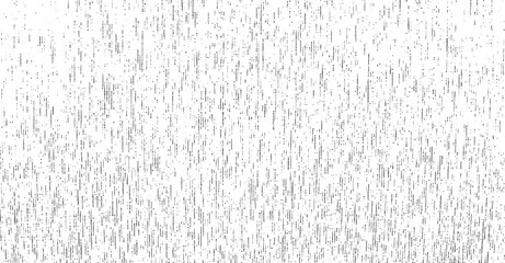 Monochrome texture composed of irregular graphic elements. Distressed uneven grunge background. Abstract vector illustration. Overlay for interesting effect and depth. Isolated on white background.