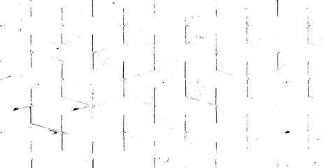 Monochrome texture composed of irregular graphic elements. Distressed uneven grunge background. Abstract vector illustration. Overlay for interesting effect and depth. Isolated on white background.