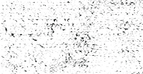 Monochrome texture composed of irregular graphic elements. Distressed uneven grunge background. Abstract vector illustration. Overlay for interesting effect and depth. Isolated on white background.