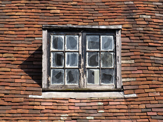 Traditional dormer in the historic city of Salisbury. England.