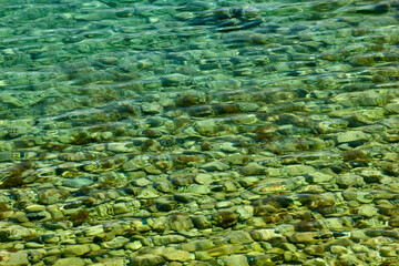Steine im Meer - Hintergrund