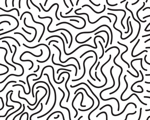 Seamless pattern with black  confetti on a white background	