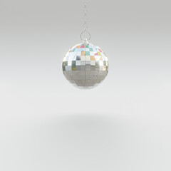 disco ball isolated on white background
