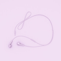 headphones isolated on pink background
