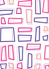 Offset Quads generative art background art illustration