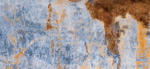 texture of rust on old metal surface background	
