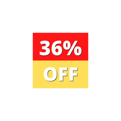 36% OFF with red and yellow square design online discount