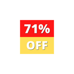 71% OFF with red and yellow square design online discount