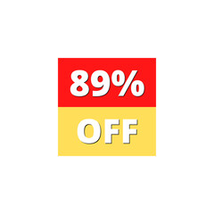 89% OFF with red and yellow square design online discount