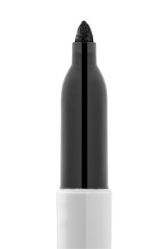 Close up of Permanent Marker Writing Tip - Black