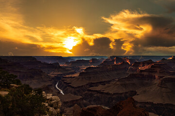 Grand Canyon National Park at sunset