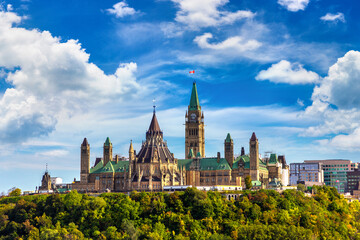 Naklejka premium Canadian Parliament in Ottawa