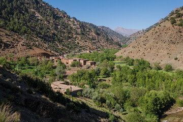 Fototapeta na wymiar Ait Bou Guemez valley, Atlas mountain range, morocco, africa