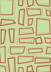 Offset Quads generative art background art illustration