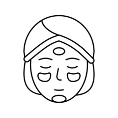 cosmetology procedure line icon vector illustration